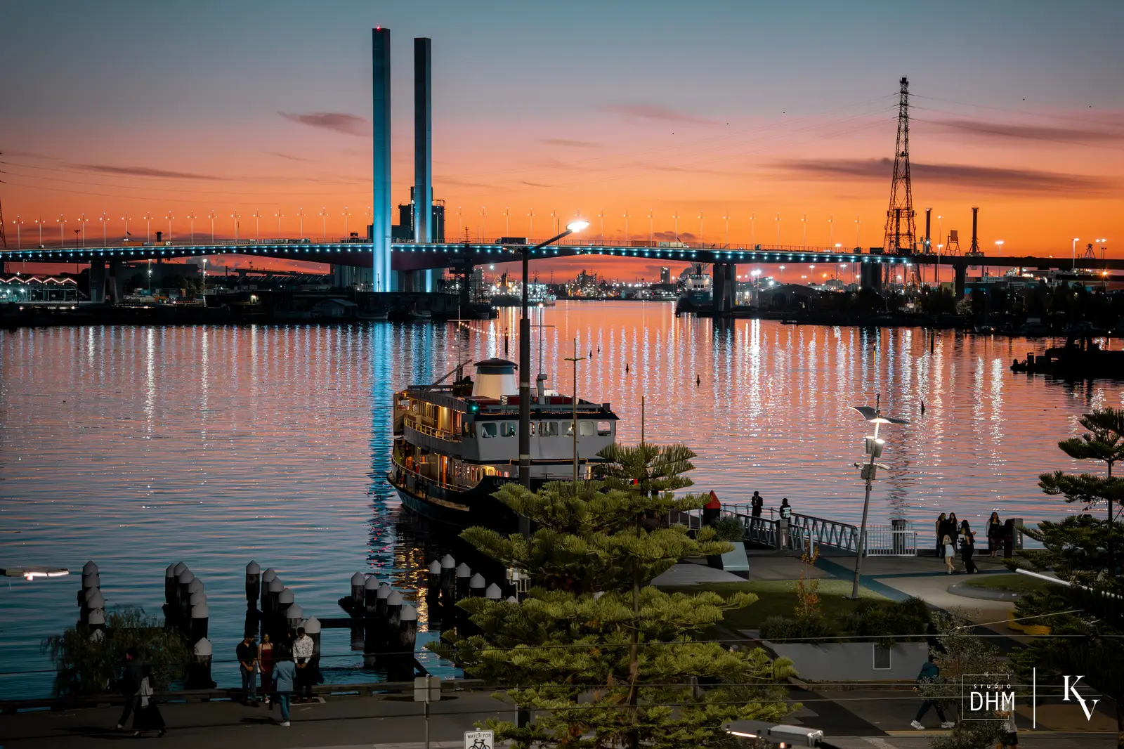 MUIC boat cruise on the Yarra at sunset