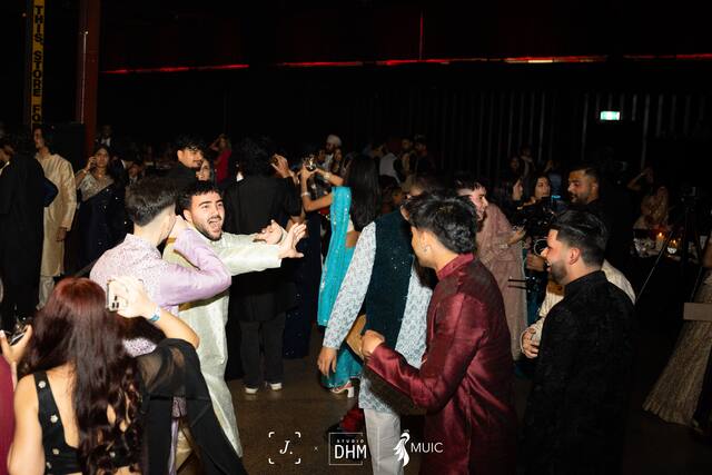 Guests mingling at the Ball