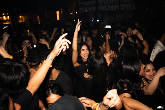 Front row of a MUIC club night