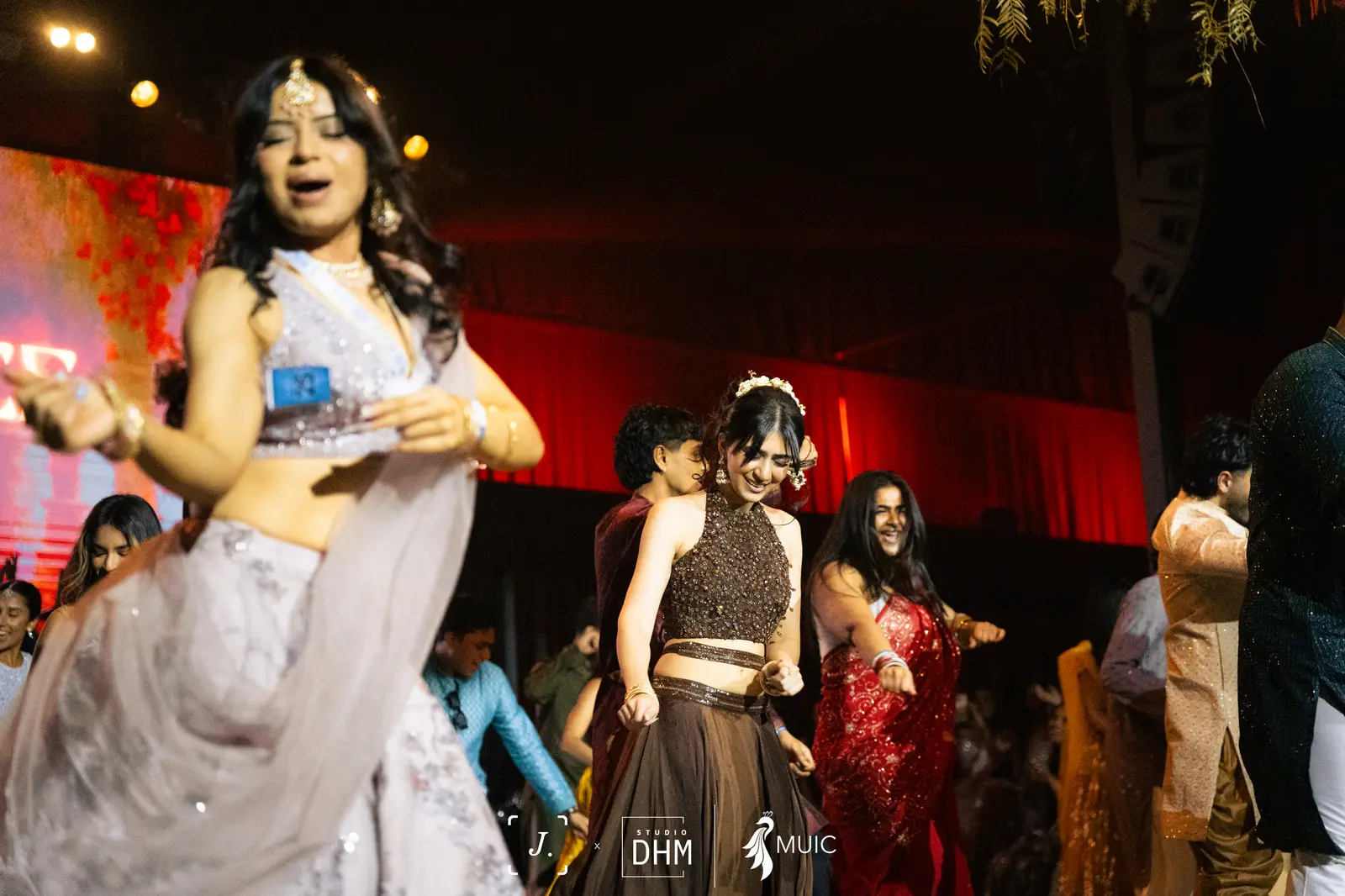 Guests dancing at the Royal Peacock Ball